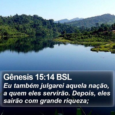 Gênesis 15:14 BSL Bible Verse Image