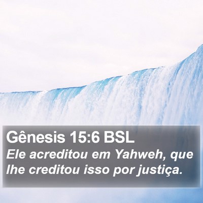 Gênesis 15:6 BSL Bible Verse Image