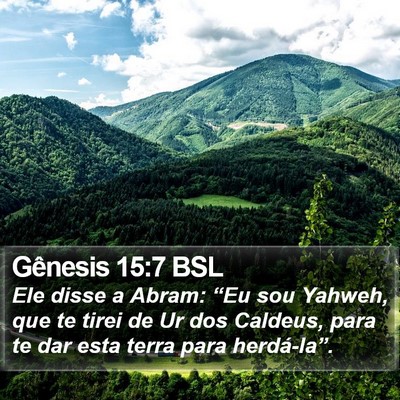 Gênesis 15:7 BSL Bible Verse Image