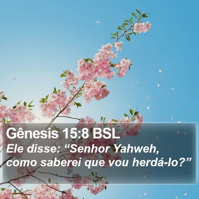 Gênesis 15:8 BSL Bible Verse Image