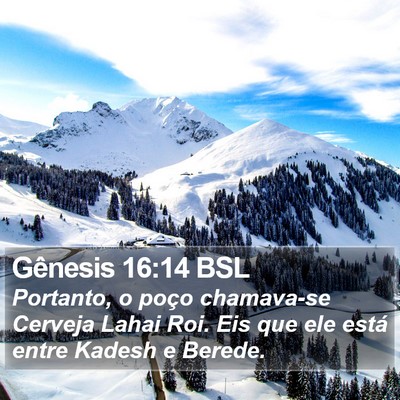 Gênesis 16:14 BSL Bible Verse Image