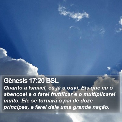 Gênesis 17:20 BSL Bible Verse Image