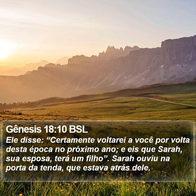 Gênesis 18:10 BSL Bible Verse Image