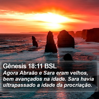 Gênesis 18:11 BSL Bible Verse Image