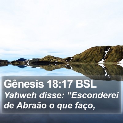 Gênesis 18:17 BSL Bible Verse Image