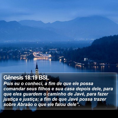 Gênesis 18:19 BSL Bible Verse Image