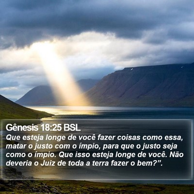 Gênesis 18:25 BSL Bible Verse Image