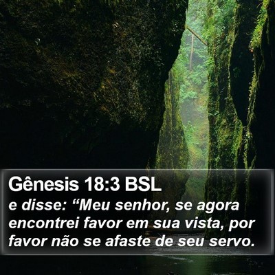 Gênesis 18:3 BSL Bible Verse Image