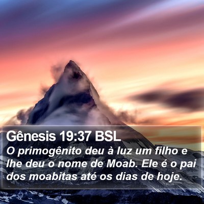 Gênesis 19:37 BSL Bible Verse Image