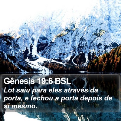 Gênesis 19:6 BSL Bible Verse Image