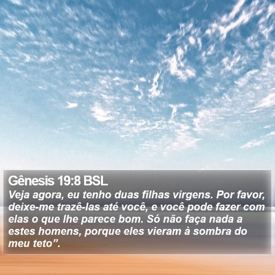 Gênesis 19:8 BSL Bible Verse Image