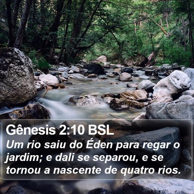 Gênesis 2:10 BSL Bible Verse Image