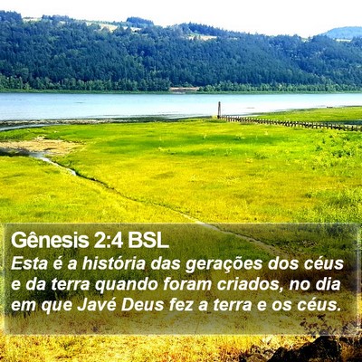 Gênesis 2:4 BSL Bible Verse Image