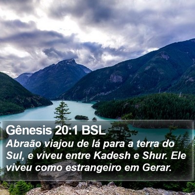 Gênesis 20:1 BSL Bible Verse Image