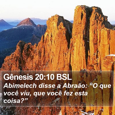 Gênesis 20:10 BSL Bible Verse Image