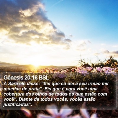 Gênesis 20:16 BSL Bible Verse Image