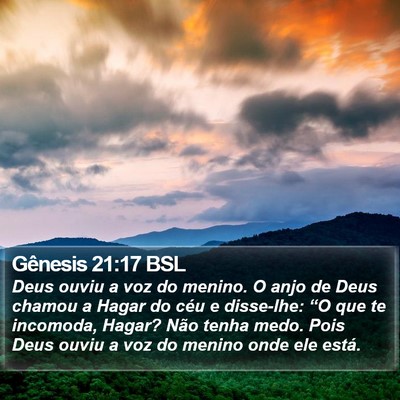Gênesis 21:17 BSL Bible Verse Image
