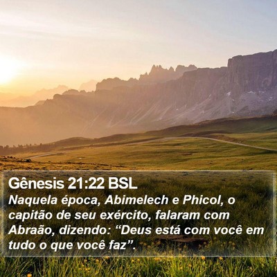 Gênesis 21:22 BSL Bible Verse Image