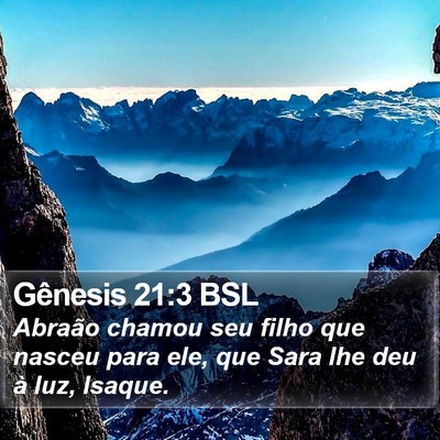 Gênesis 21:3 BSL Bible Verse Image