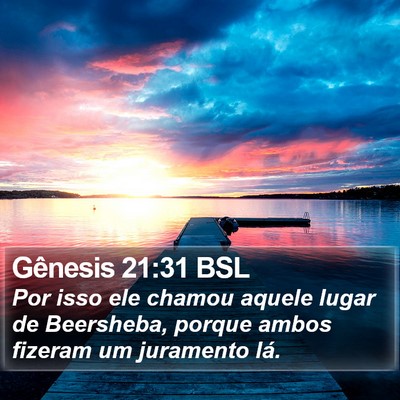 Gênesis 21:31 BSL Bible Verse Image