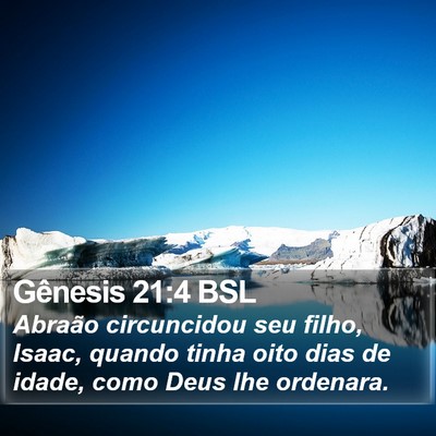 Gênesis 21:4 BSL Bible Verse Image