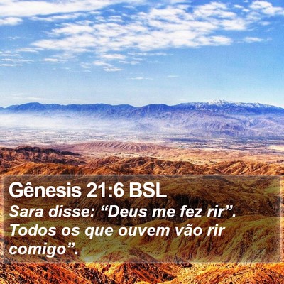 Gênesis 21:6 BSL Bible Verse Image