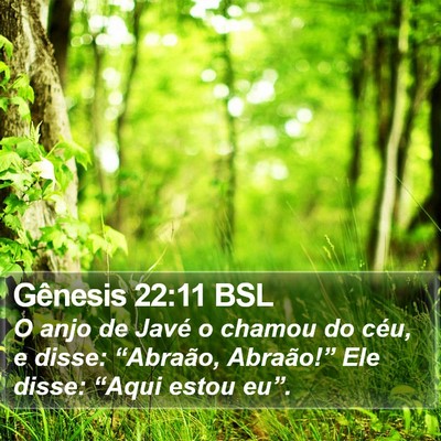 Gênesis 22:11 BSL Bible Verse Image