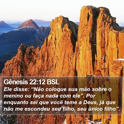 Gênesis 22:12 BSL Bible Verse Image