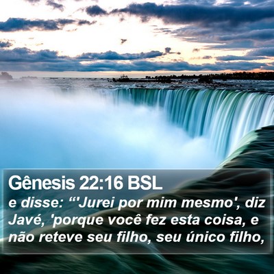 Gênesis 22:16 BSL Bible Verse Image