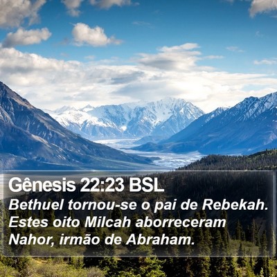 Gênesis 22:23 BSL Bible Verse Image