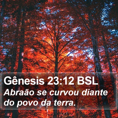 Gênesis 23:12 BSL Bible Verse Image