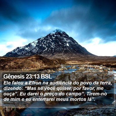 Gênesis 23:13 BSL Bible Verse Image