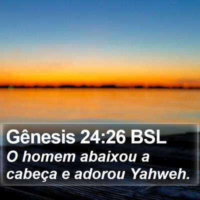 Gênesis 24:26 BSL Bible Verse Image
