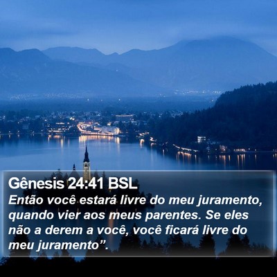 Gênesis 24:41 BSL Bible Verse Image
