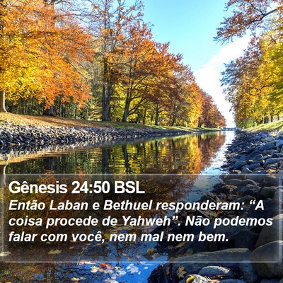 Gênesis 24:50 BSL Bible Verse Image