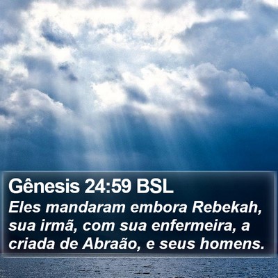 Gênesis 24:59 BSL Bible Verse Image