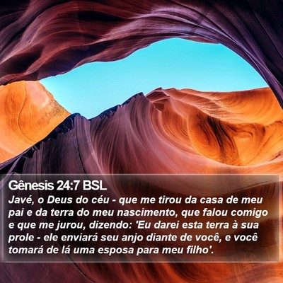Gênesis 24:7 BSL Bible Verse Image