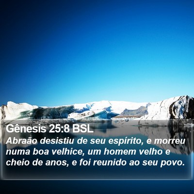 Gênesis 25:8 BSL Bible Verse Image