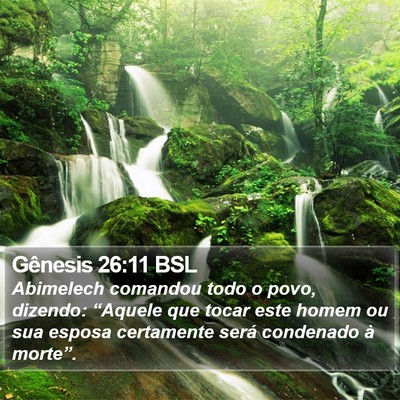 Gênesis 26:11 BSL Bible Verse Image