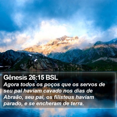Gênesis 26:15 BSL Bible Verse Image