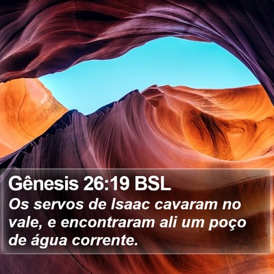 Gênesis 26:19 BSL Bible Verse Image