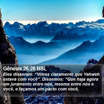 Gênesis 26:28 BSL Bible Verse Image