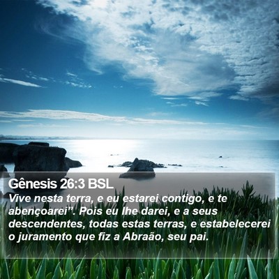 Gênesis 26:3 BSL Bible Verse Image