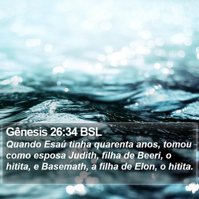 Gênesis 26:34 BSL Bible Verse Image