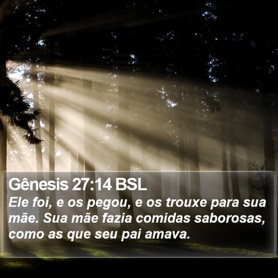 Gênesis 27:14 BSL Bible Verse Image