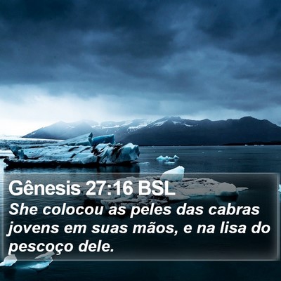 Gênesis 27:16 BSL Bible Verse Image