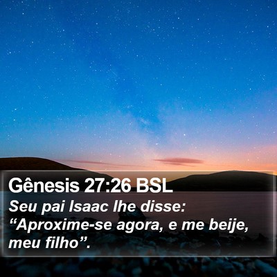 Gênesis 27:26 BSL Bible Verse Image