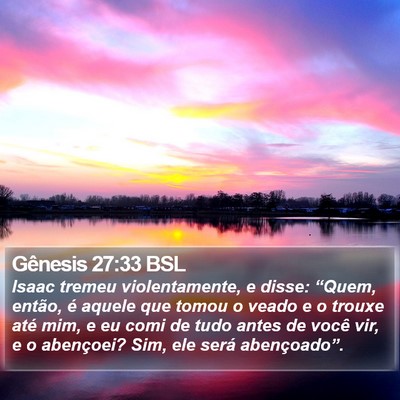Gênesis 27:33 BSL Bible Verse Image
