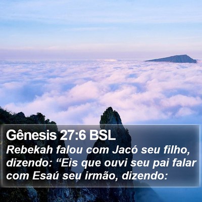Gênesis 27:6 BSL Bible Verse Image