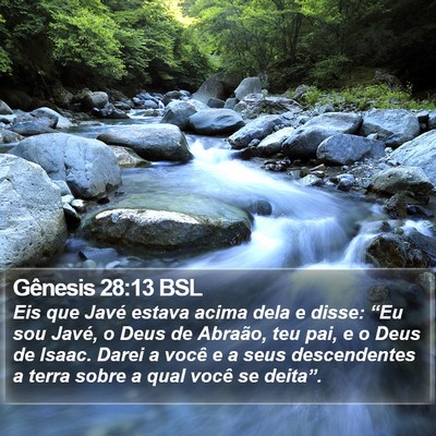 Gênesis 28:13 BSL Bible Verse Image